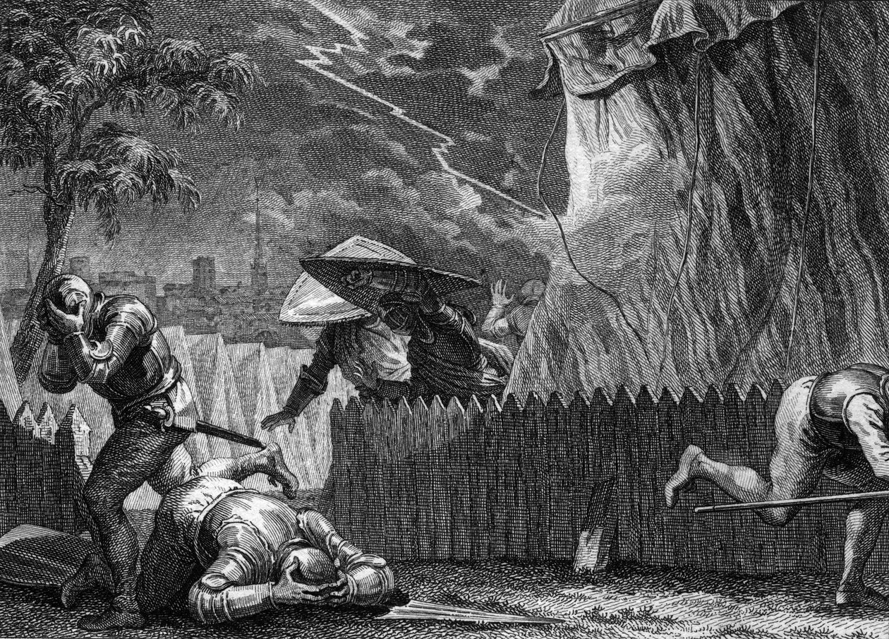 Poitiers Kuşatması, 954: bir fırtına sırasında, bir ışık Büyük Hugues