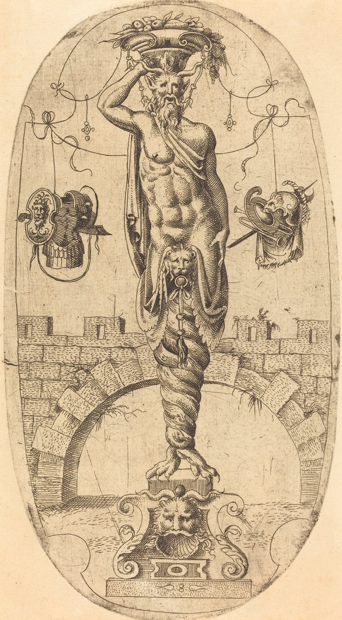 Bükülmüş Bacaklı Satyr by Jean Mignon