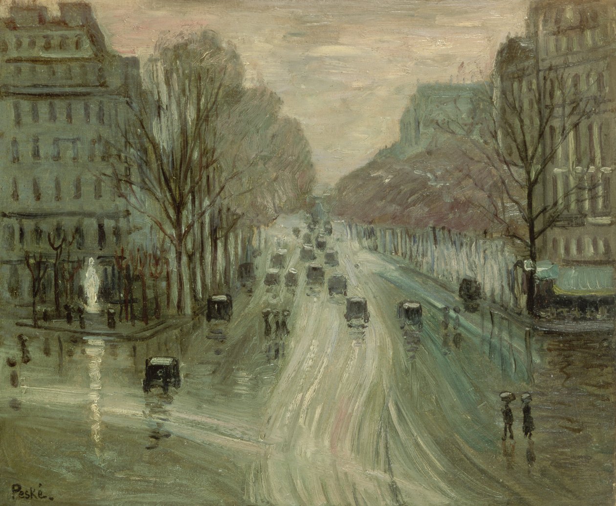 Kar altında Paris by Jean Misceslas Peske