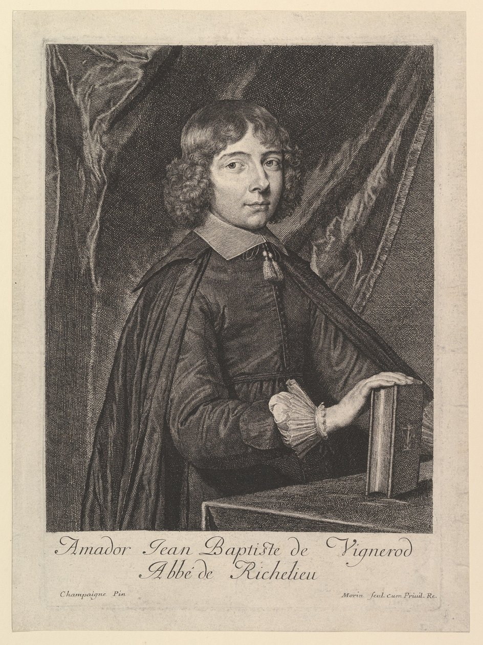 Amador Jean-Baptiste de Vignerod, Abbe de Richelieu. by Jean Morin