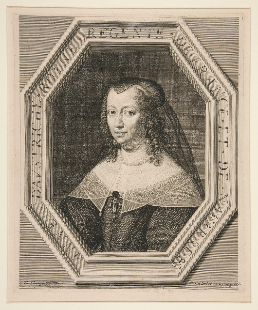 Avusturyalı Anne (1601-1666) by Jean Morin