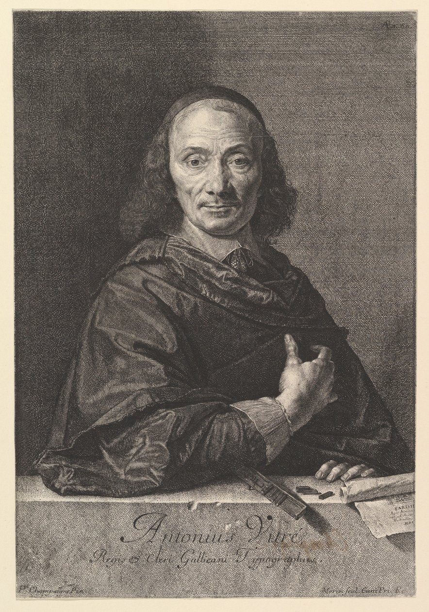 Antoine Vitre, kralın matbaacısı. by Jean Morin