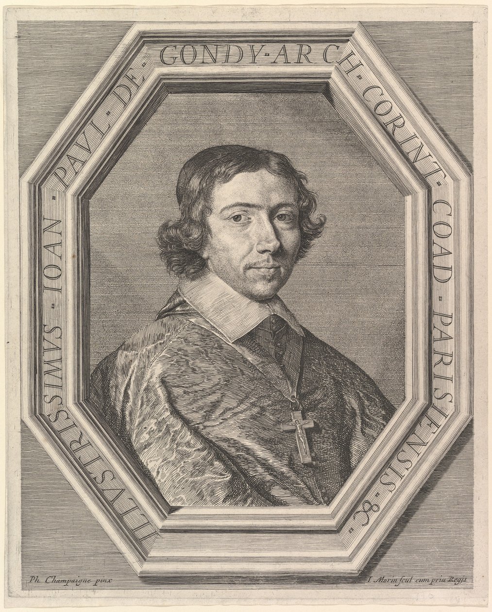 Jean-Francois-Paul de Gondy, Paris Başpiskoposunun yardımcı yardımcısı, müstakbel Retz Kardinali. by Jean Morin