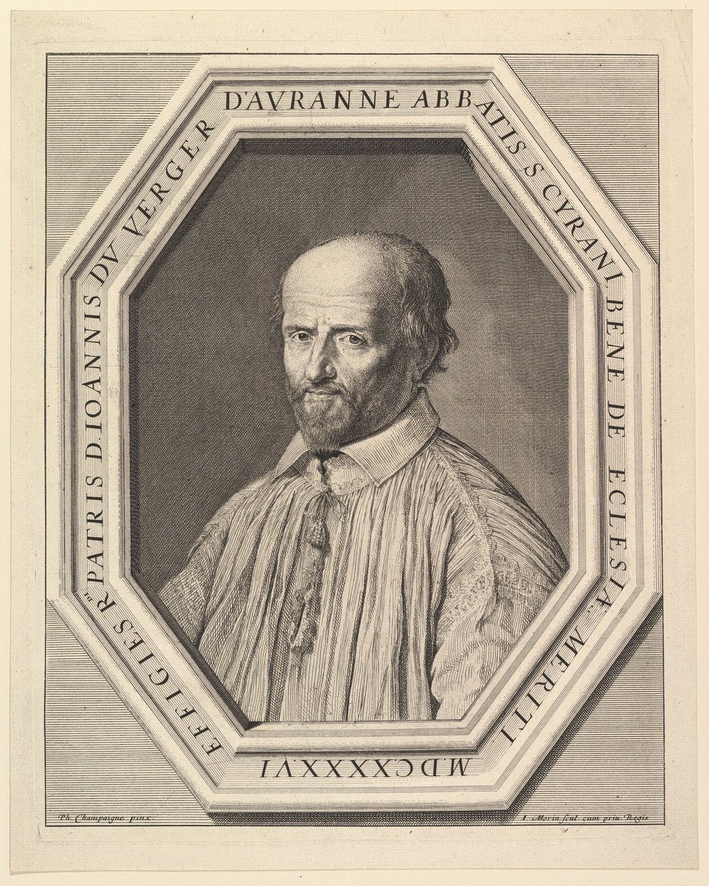 Jean Duvergier de Hauranne, Saint-Cyran Başrahibi. by Jean Morin