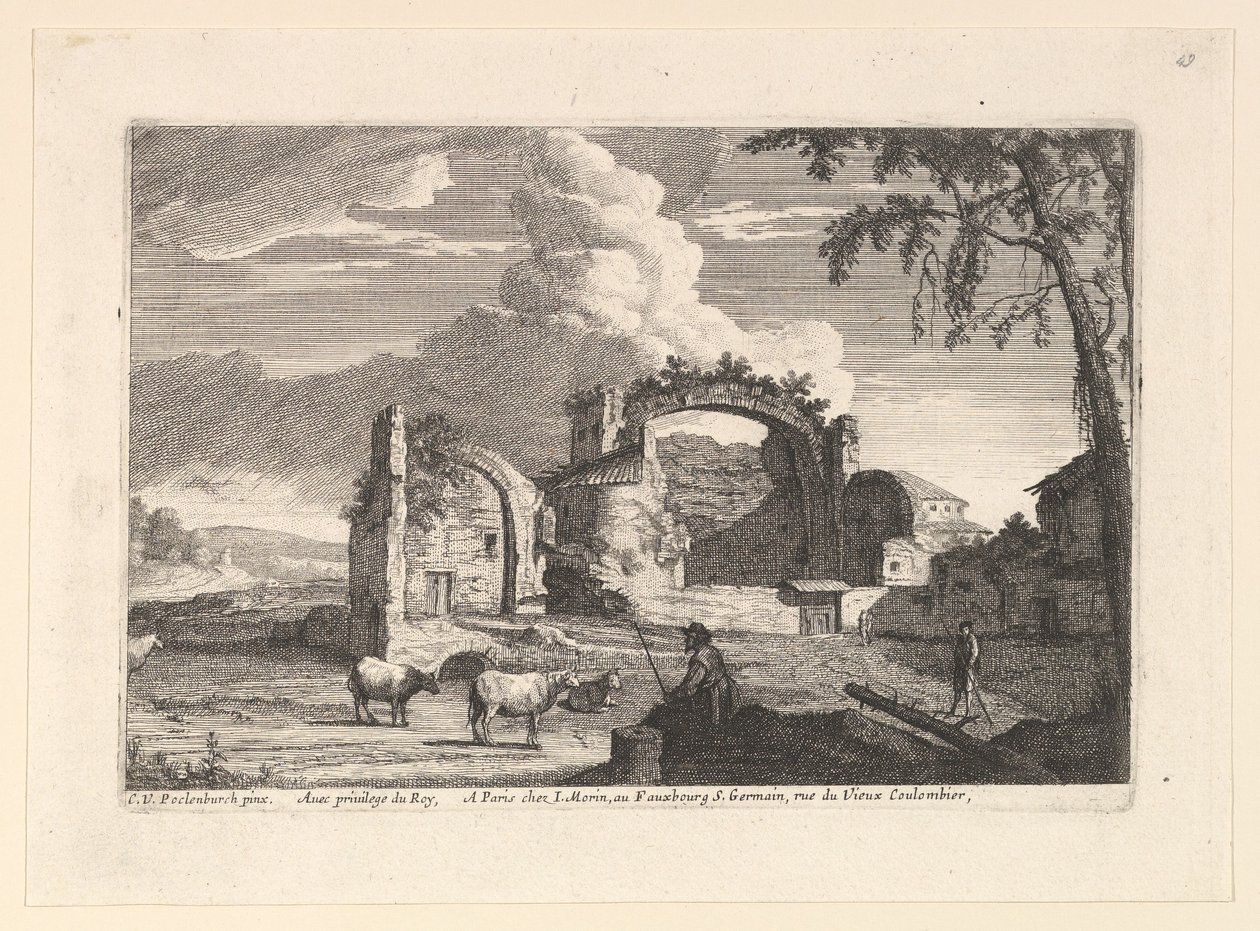 Oturan Çoban. by Jean Morin