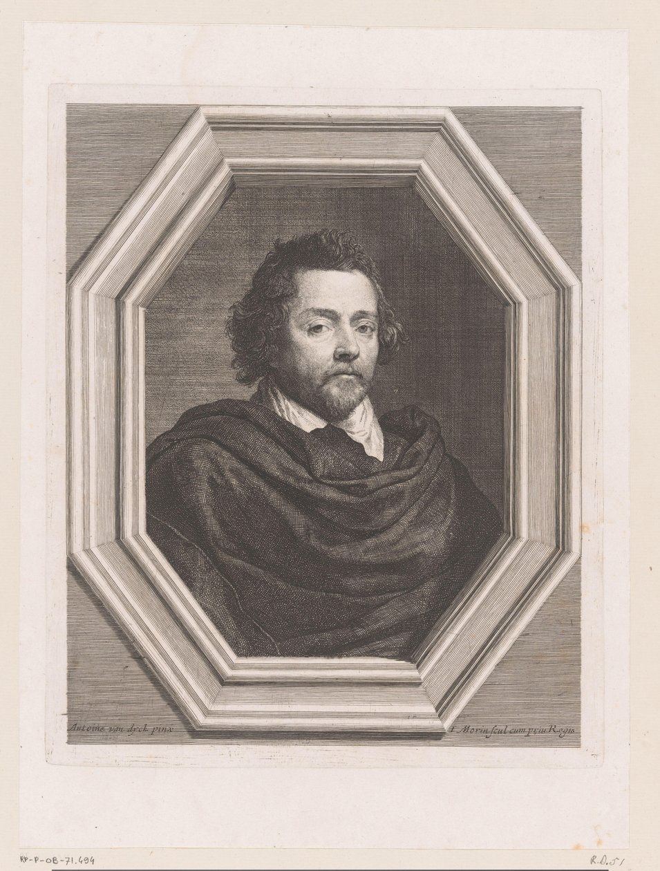 Portret van Nicolas Chrystin by Jean Morin