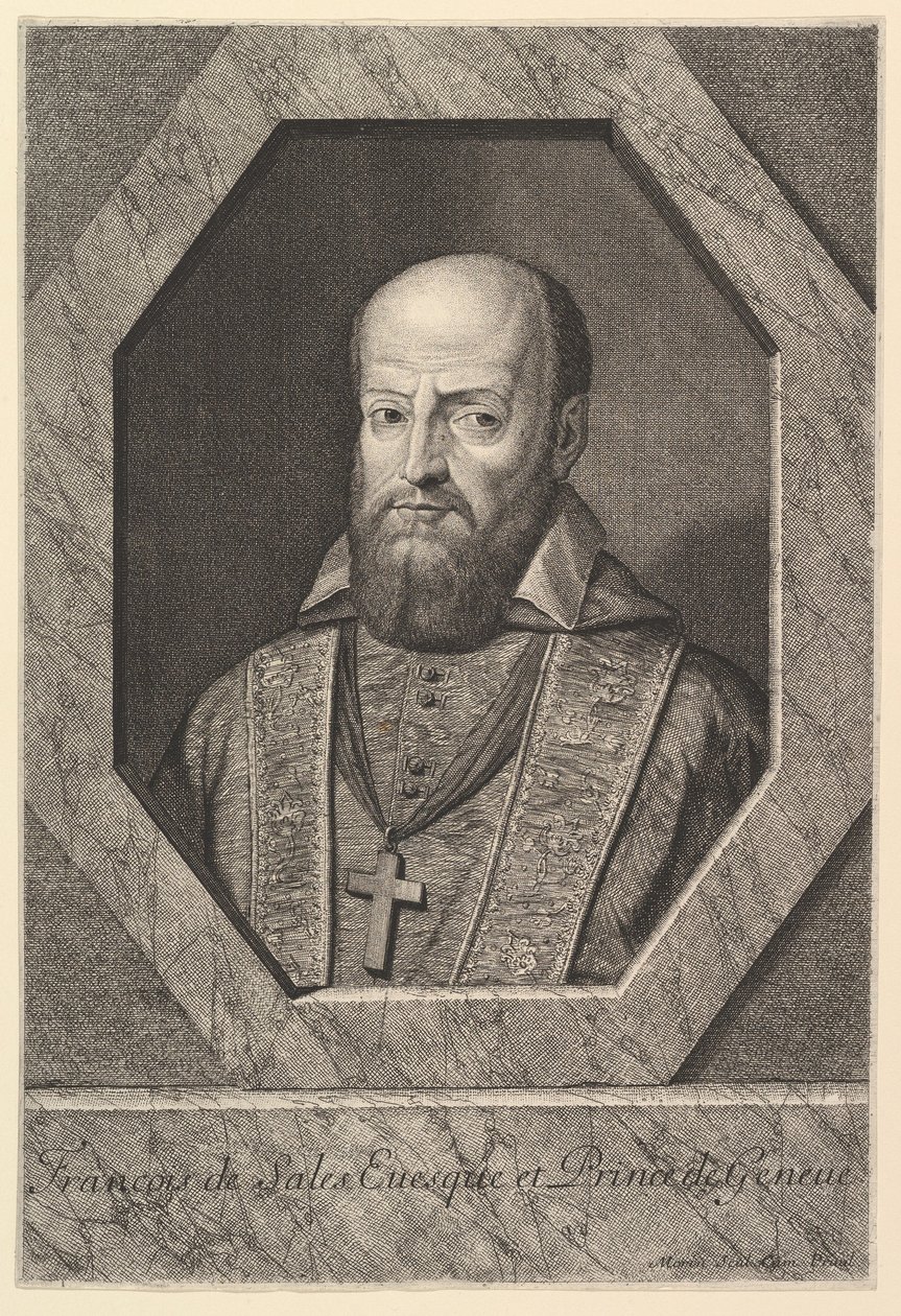 Saint Francois de Sales, Cenevre Piskoposu. by Jean Morin