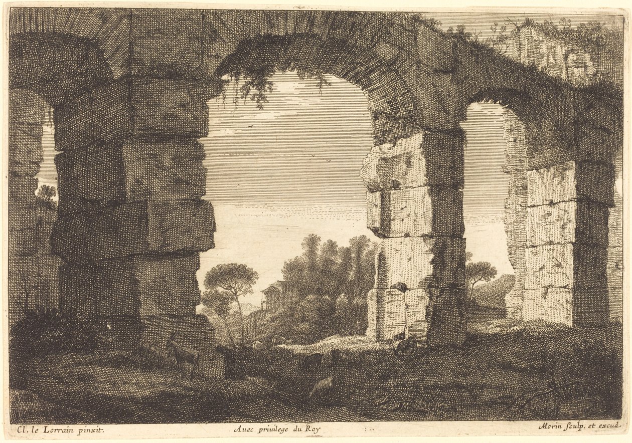 Su Kemeri Kalıntıları by Jean Morin after Claude Lorrain