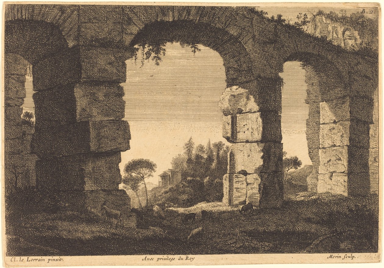 Su Kemeri Kalıntıları by Jean Morin after Claude Lorrain