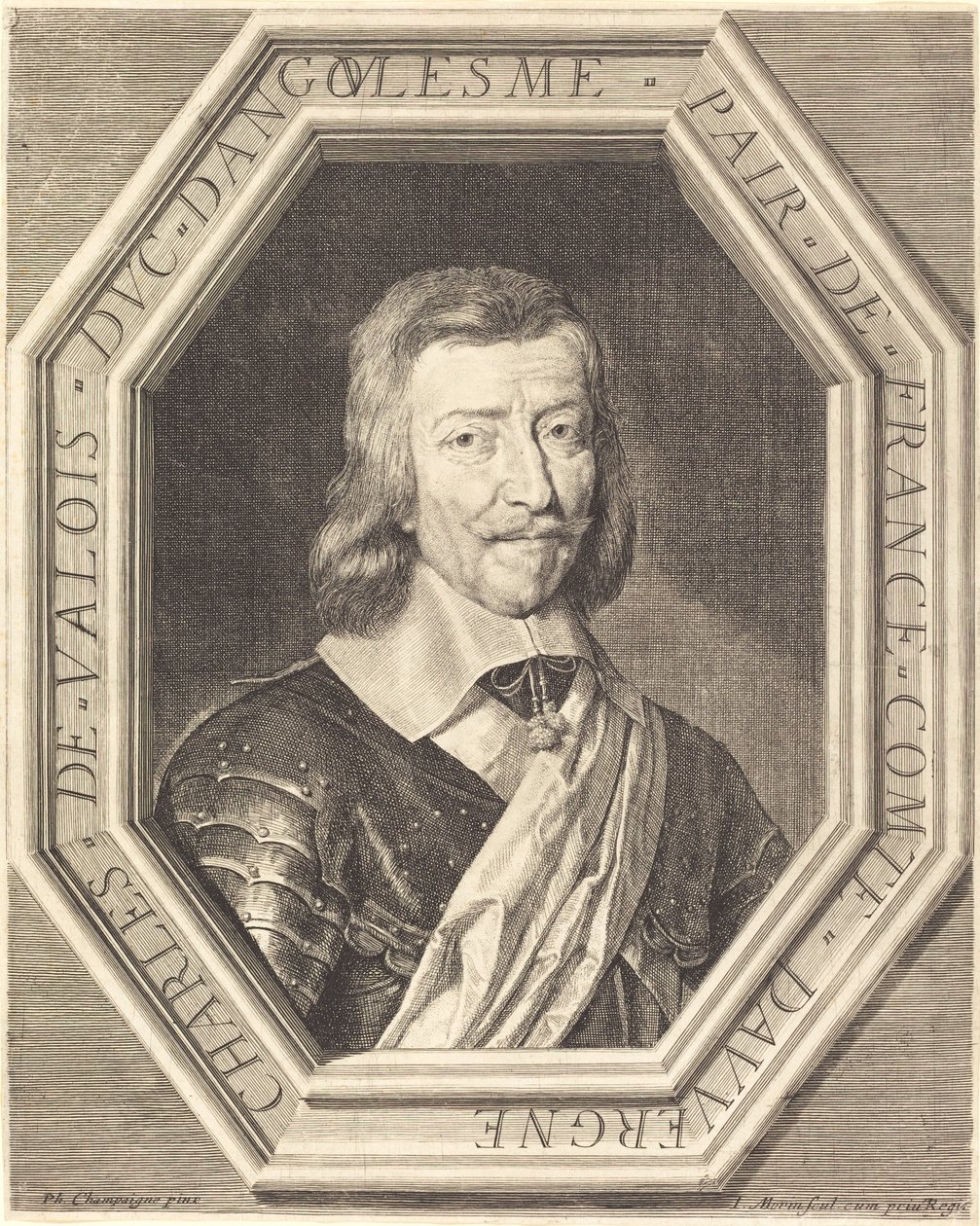 Charles de Valois, Angouleme Dükü by Jean Morin after Philippe de Champaigne