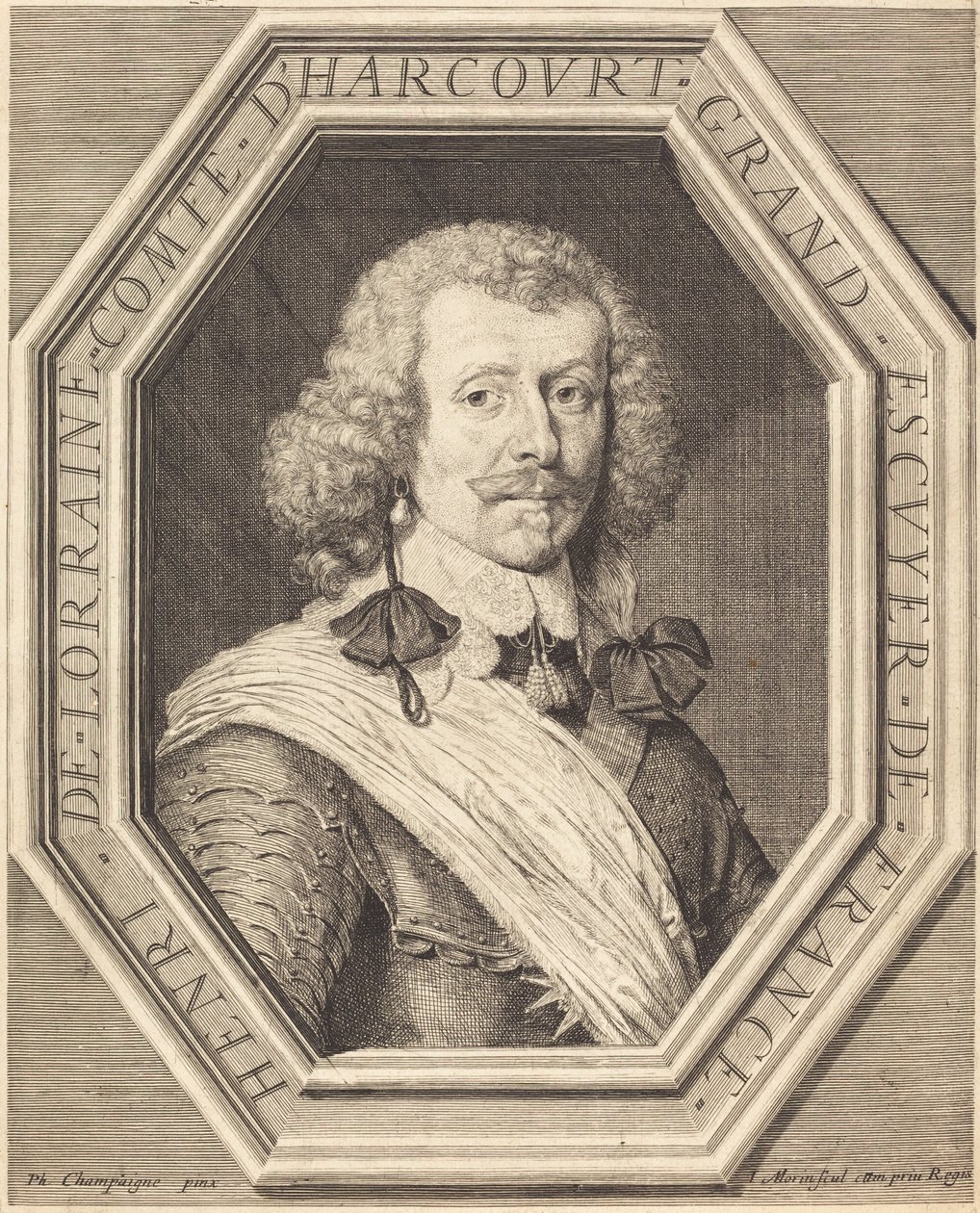 Lorraine Henry, Harcourt Kontu by Jean Morin after Philippe de Champaigne