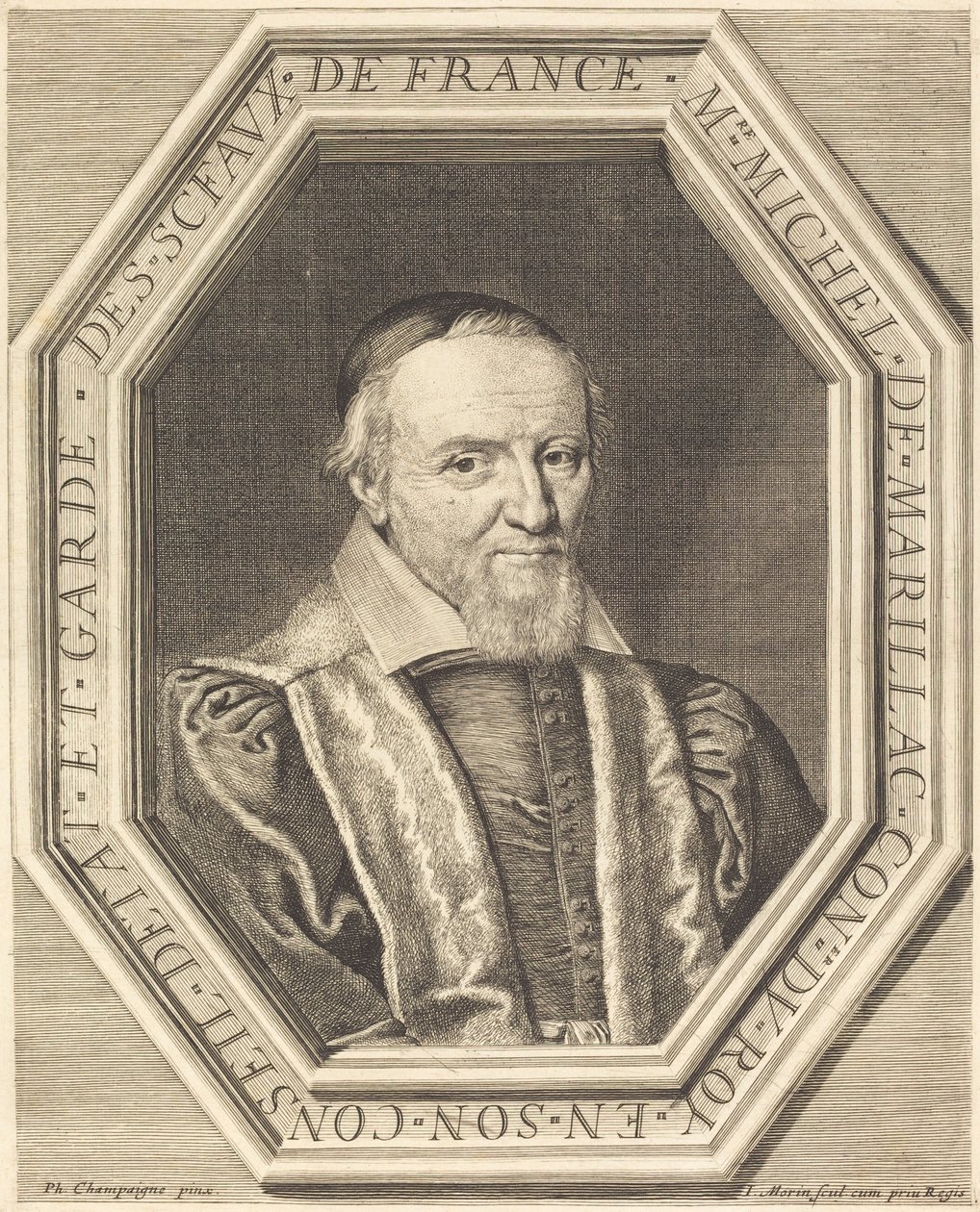Michel de Marillac by Jean Morin after Philippe de Champaigne