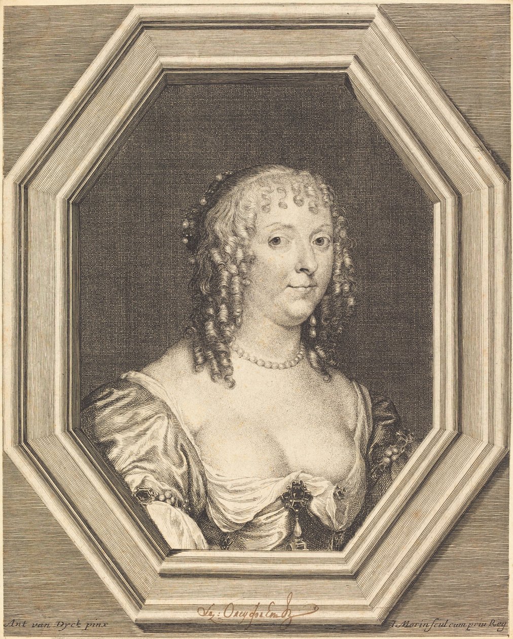 Anne Sophie Herbert, Carnarvon Kontesi by Jean Morin after Sir Anthony van Dyck
