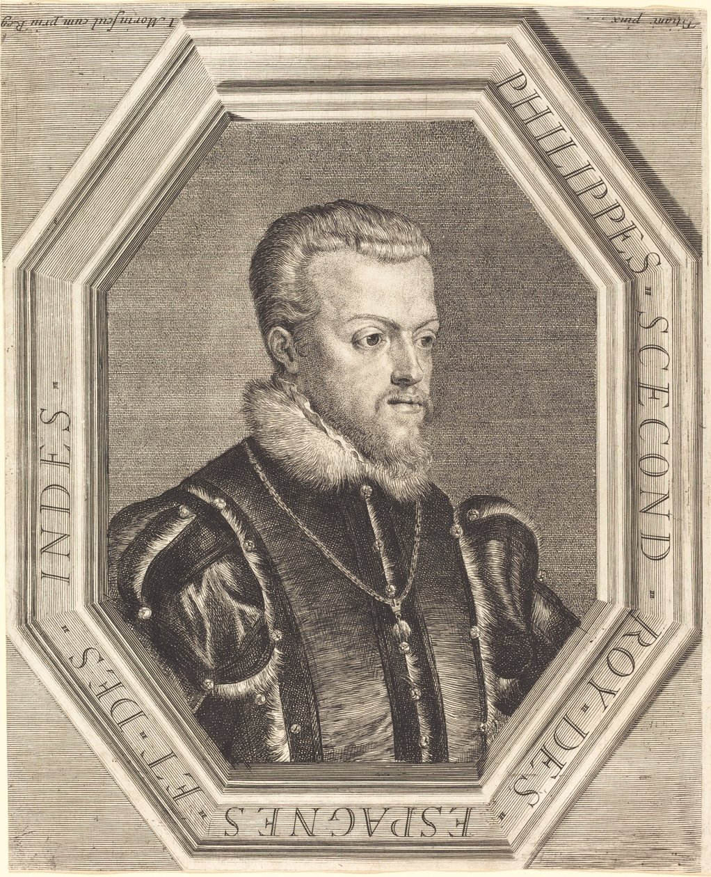 Philippe II, İspanya Kralı by Jean Morin after Titian