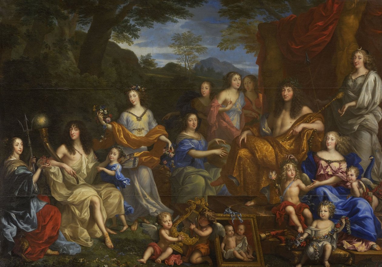 Louis XIV ve kraliyet ailesi, 1670 by Jean Nocret