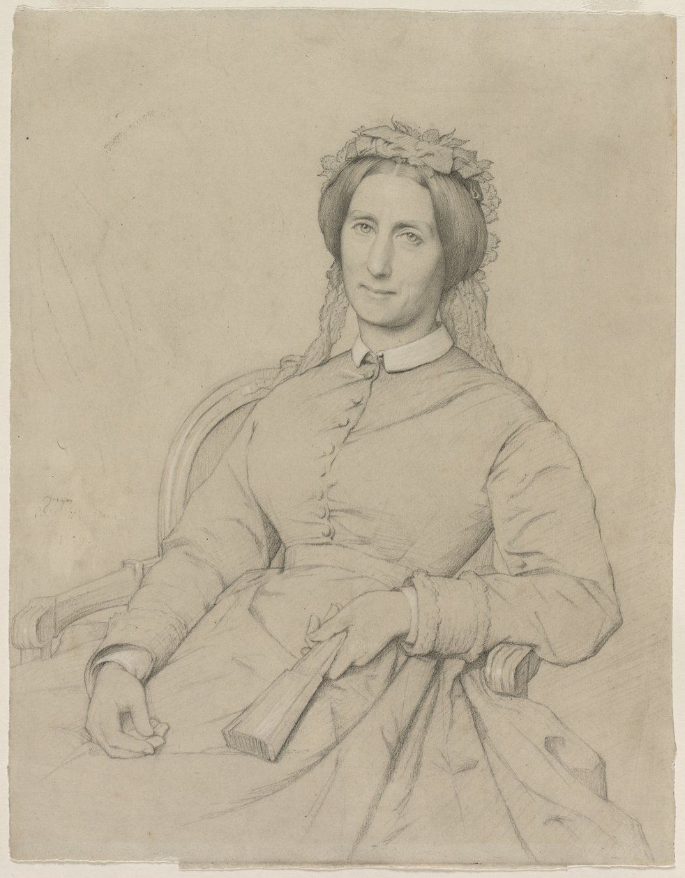 Madam Hippolyte Flandrin (Aimee Ancelot) by Jean Paul Flandrin