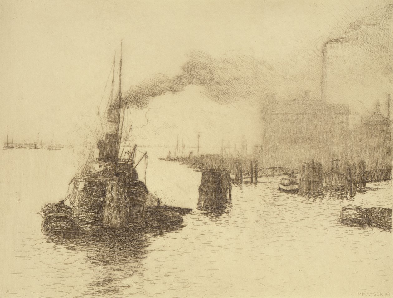 Hafen, 1904 (kuru nokta) by Jean Paul Kayser