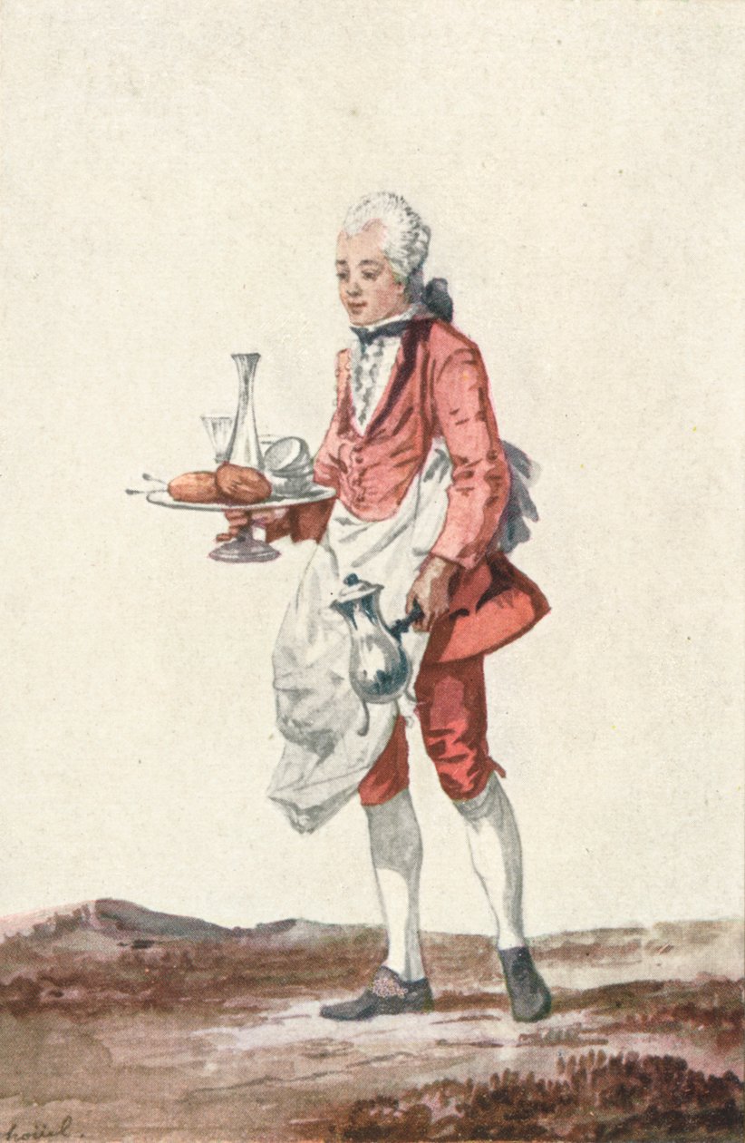La Bouquetiere Garcon Cafetiere, 18. yüzyıl, 1903 by Jean Pierre Houel