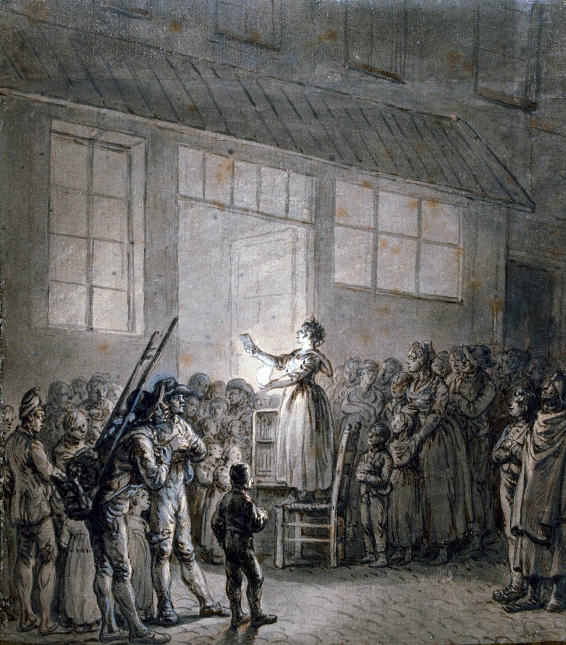 Popüler Bir Şarkıcı, 19. yüzyıl by Jean Pierre Norblin de La Gourdaine