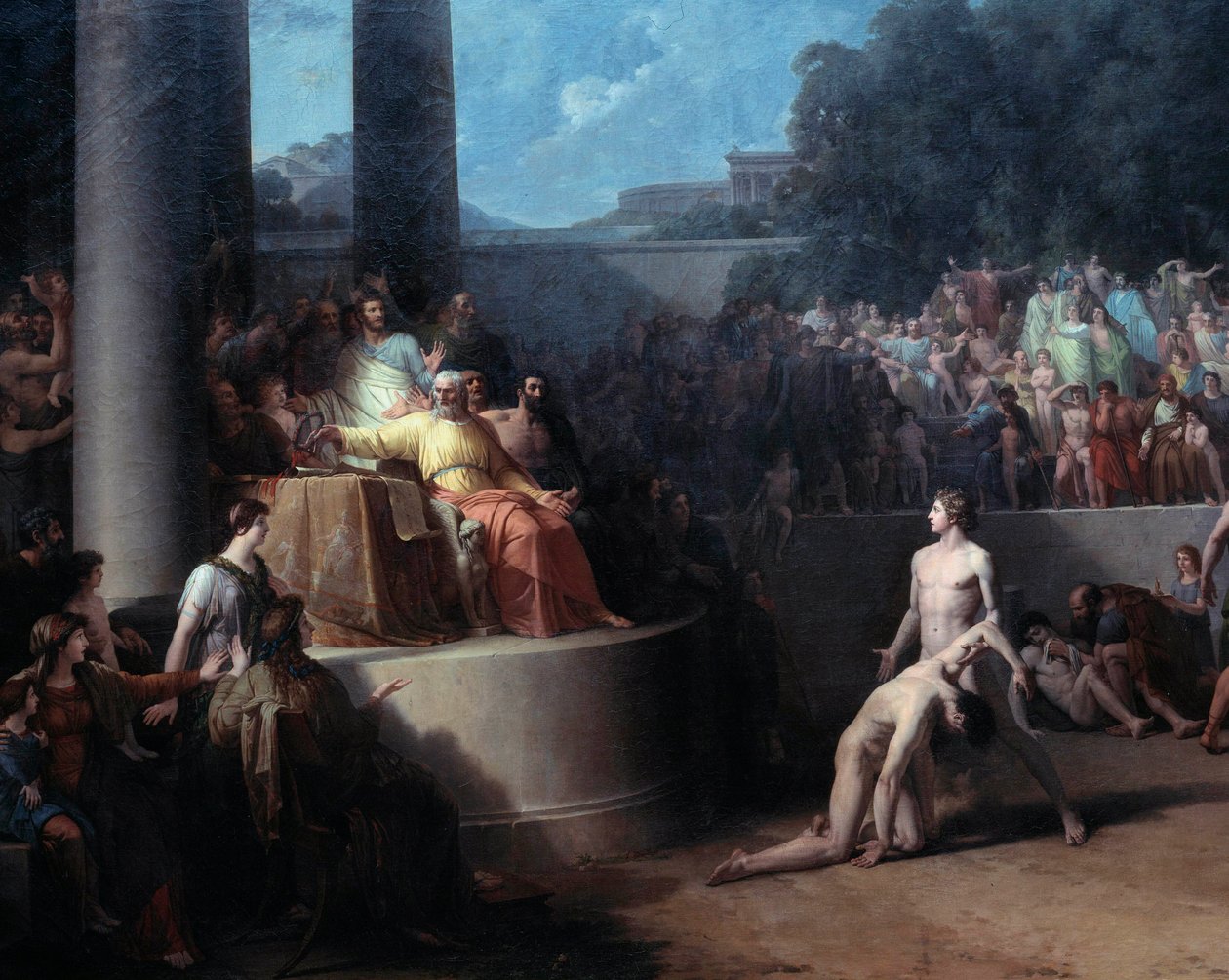 Jean Pierre Saint Ours (1752-1809) tarafından yapılan Olimpiyat Oyunları Tablosu 18. yüzyıl Cenevre, Sanat ve Tarih Müzesi by Jean Pierre Saint Ours
