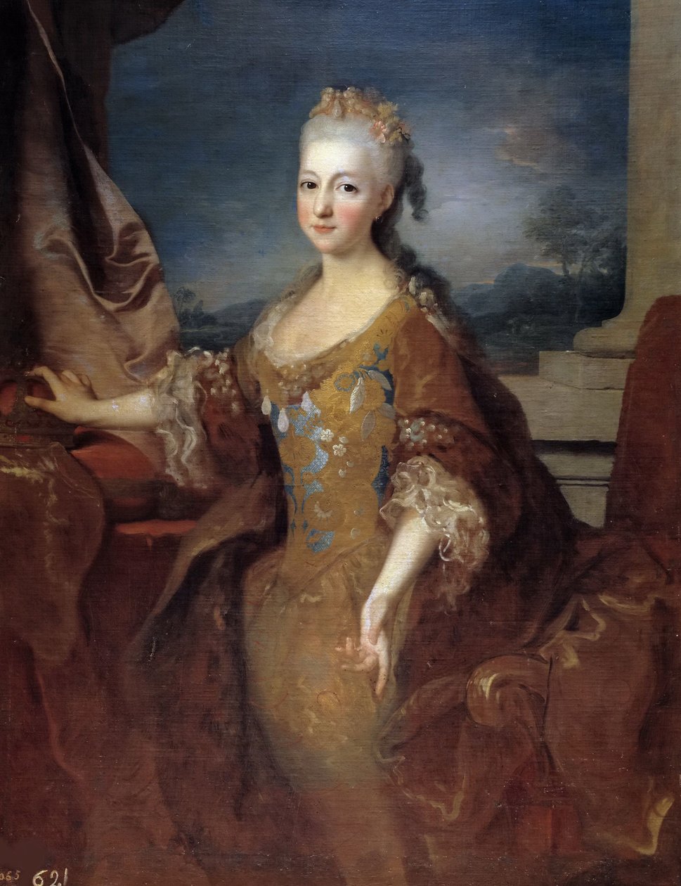 Louise Elisabeth dOrléans 1709-1742, İspanya Kraliçesi, 1724. by Jean Ranc
