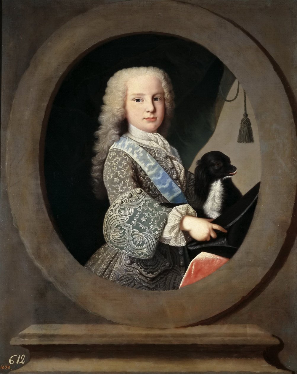 Luis Antonio Jaime İspanya 1727-1785, Kardinal Infante, 1731. by Jean Ranc