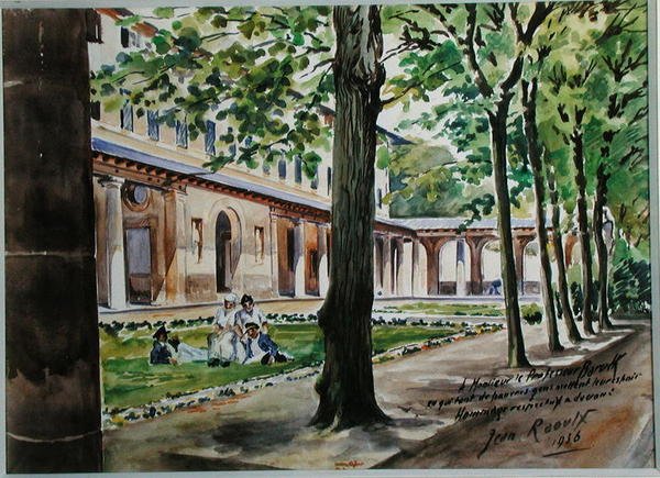 St. Maur Psikiyatri Hastanesi Bahçesi by Jean Raoulx