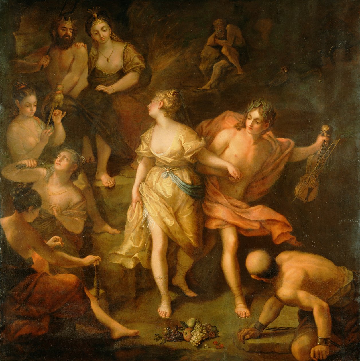 Orpheus ve Eurydice, c.1709 by Jean Raoux
