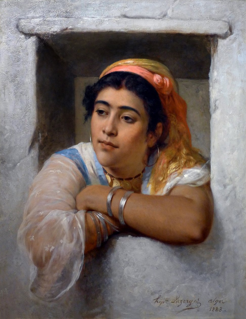 Pencerede by Jean Raymond Hippolyte Lazerges