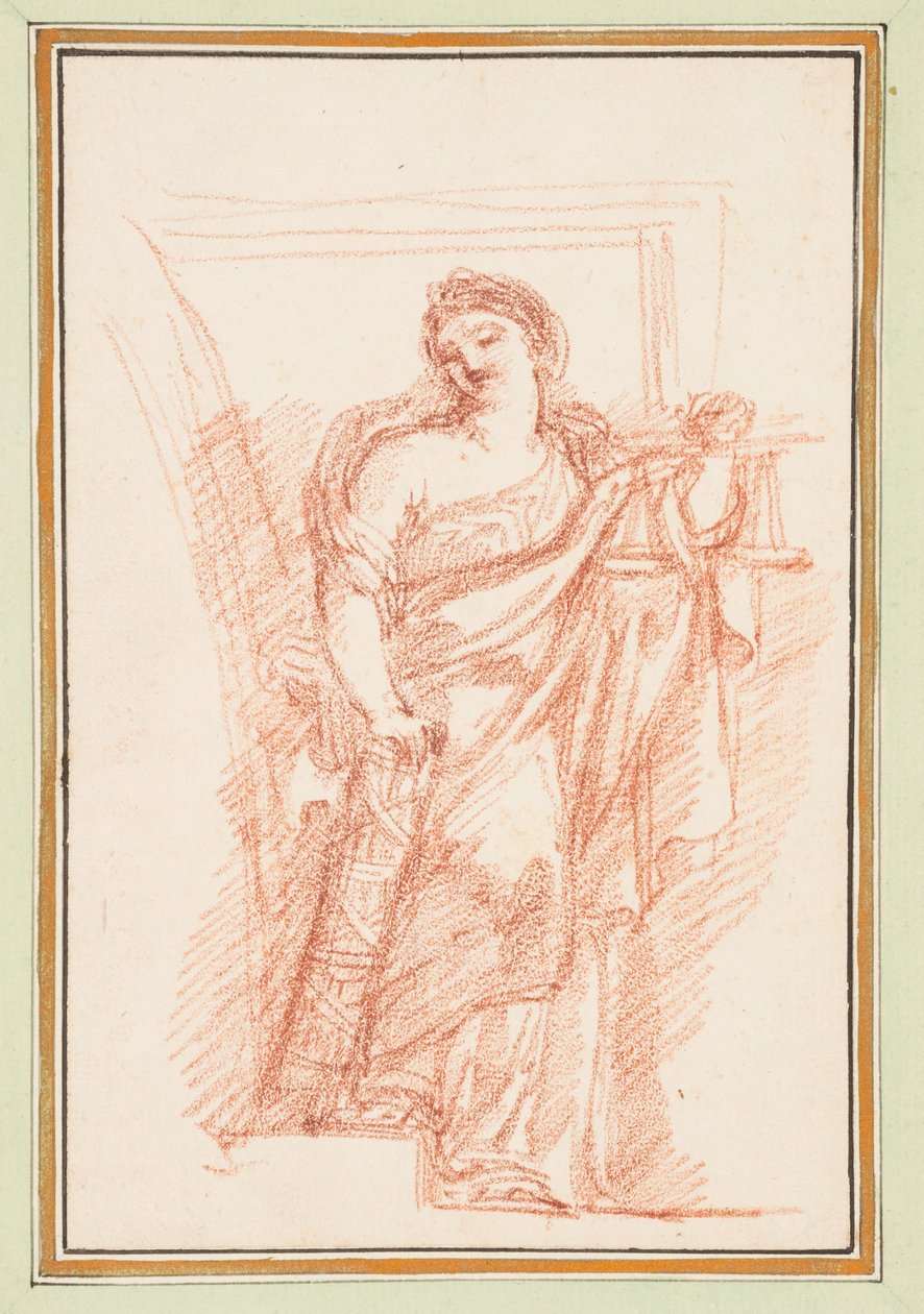Fasces ile alegorik Adalet figürü by Jean Robert Ango