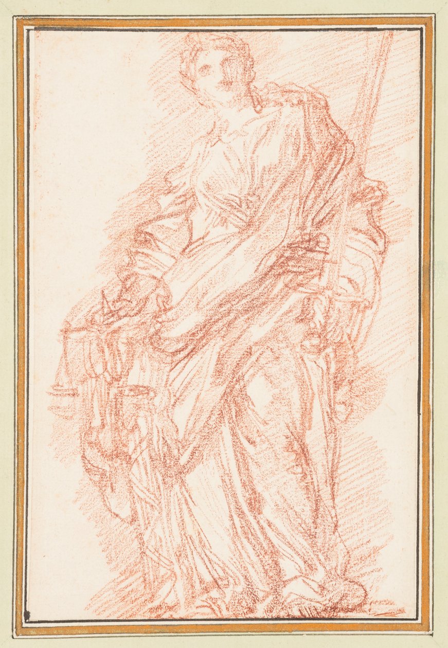 Kılıç ve terazi ile adalet alegorisi by Jean Robert Ango