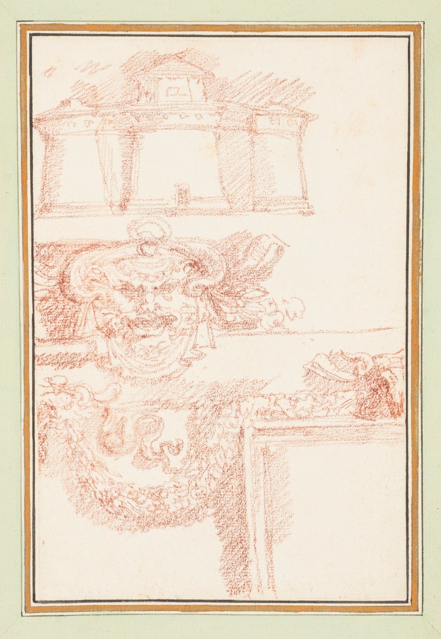 Cephanelik, maske ve bir çelenk by Jean Robert Ango