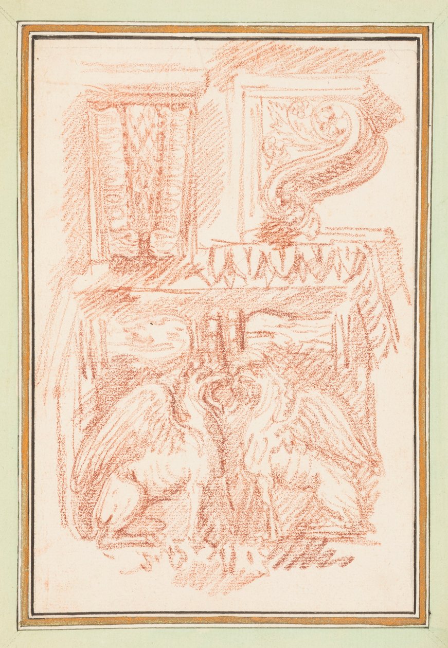 Ciltli Çizim, Parantezler ve Kartallı Sütun Başlığı, Dessins d