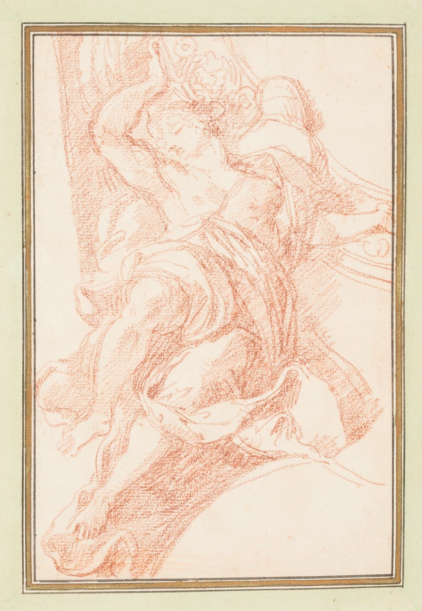 Figür ve dekoratif motifin tavan detayı by Jean Robert Ango