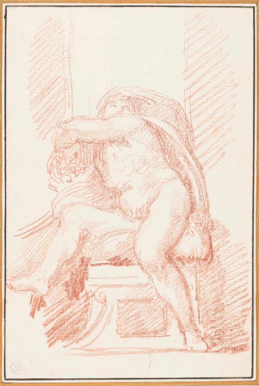 Sistine Şapeli tavanından Ignudo by Jean Robert Ango