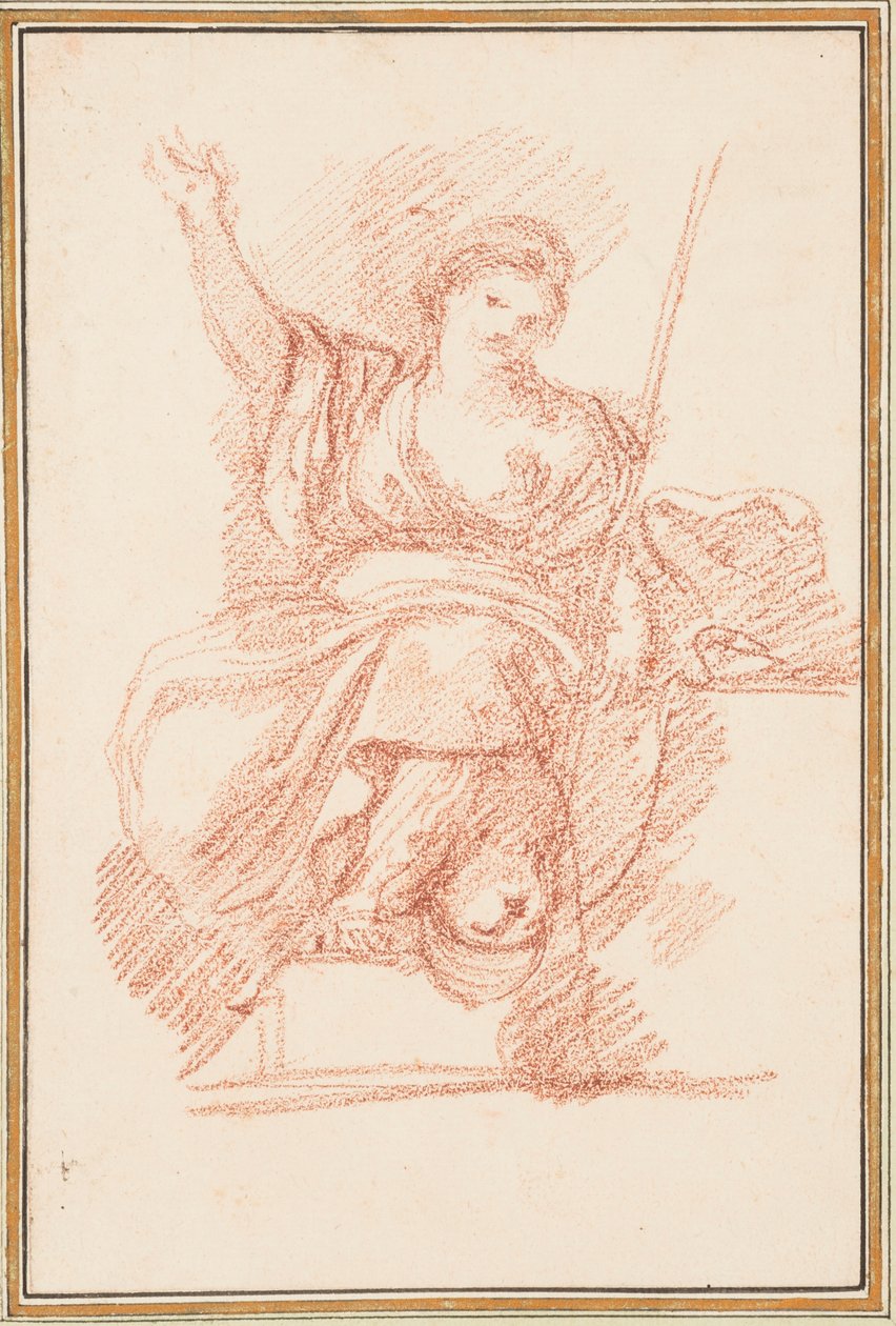 Oturan alegorik figür by Jean Robert Ango