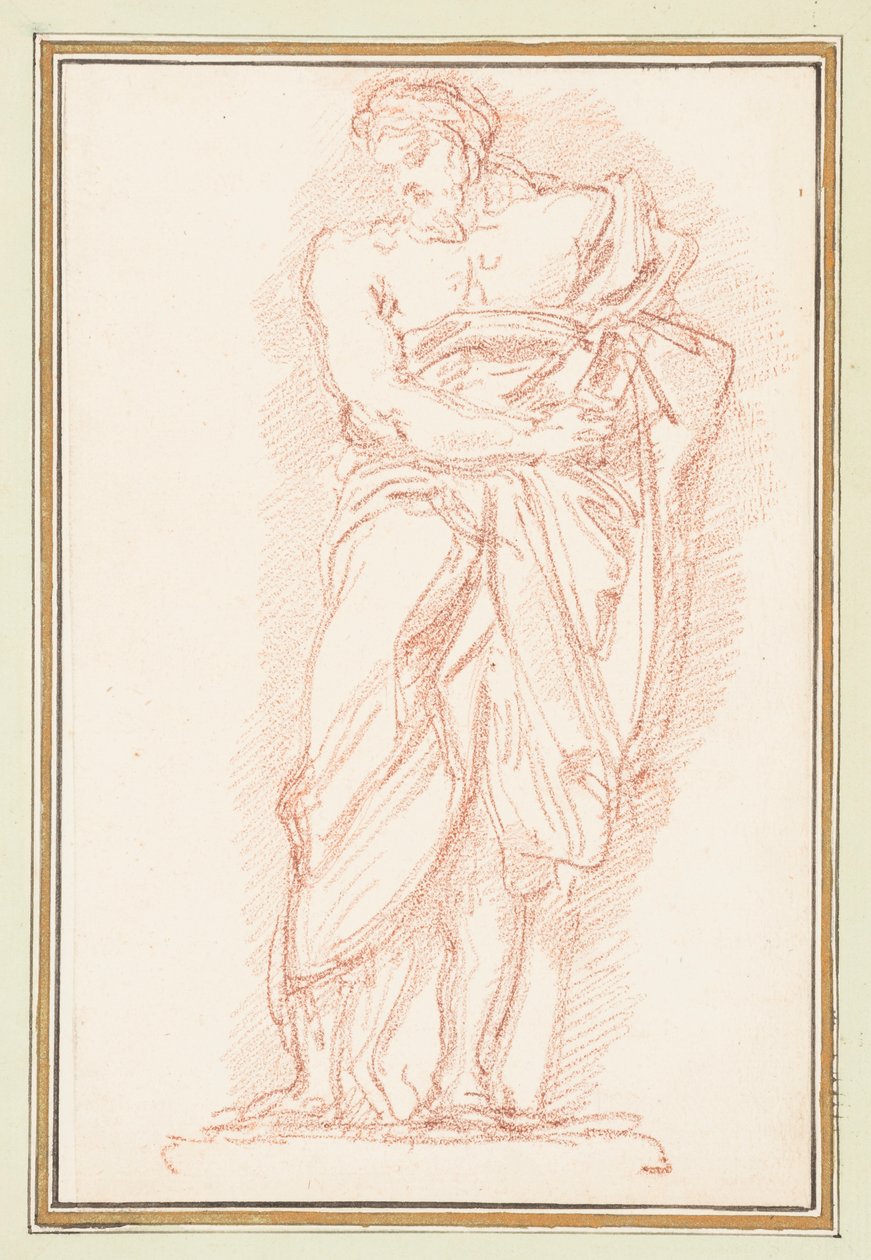 Himation giyen ayakta erkek figürü by Jean Robert Ango