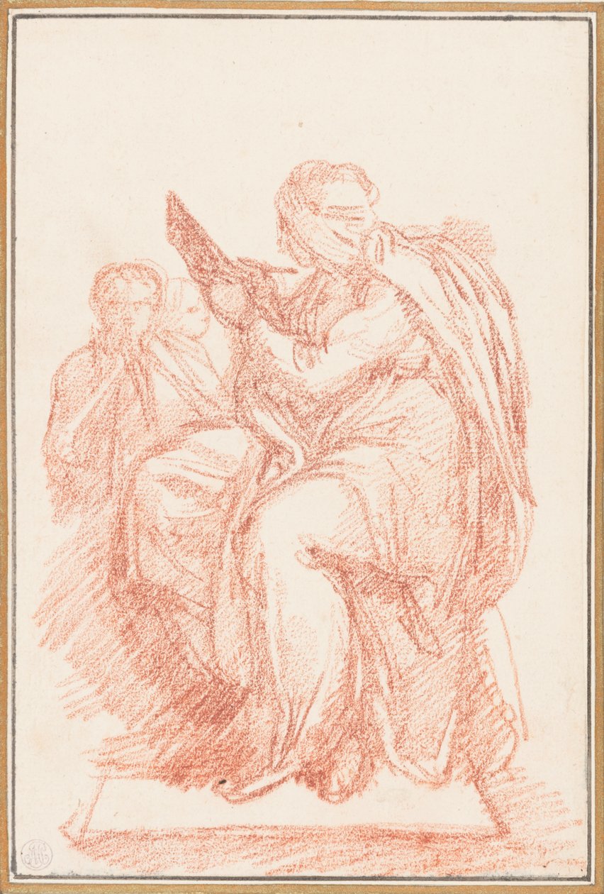 Sistine Şapeli tavanından Pers Sibyl by Jean Robert Ango