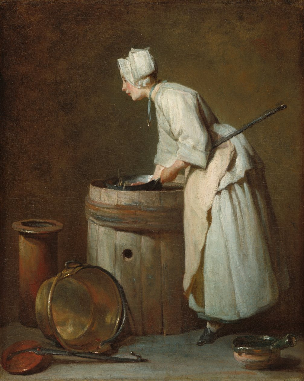 Bulaşıkhane Hizmetçisi by Jean Baptiste Simeon Chardin