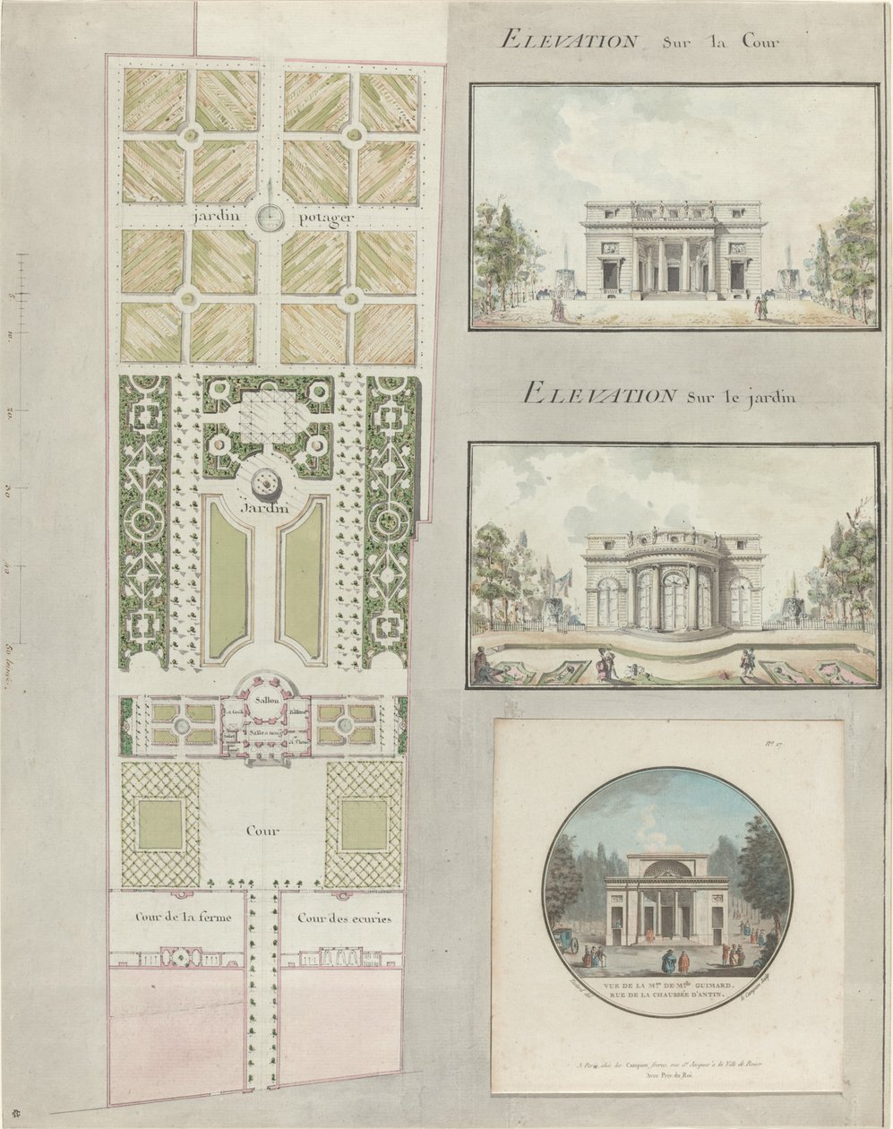 Mlle Evi ve Bahçeleri Projesi. guimard by Jean Testard and Charles Philippe Campion de Tersan