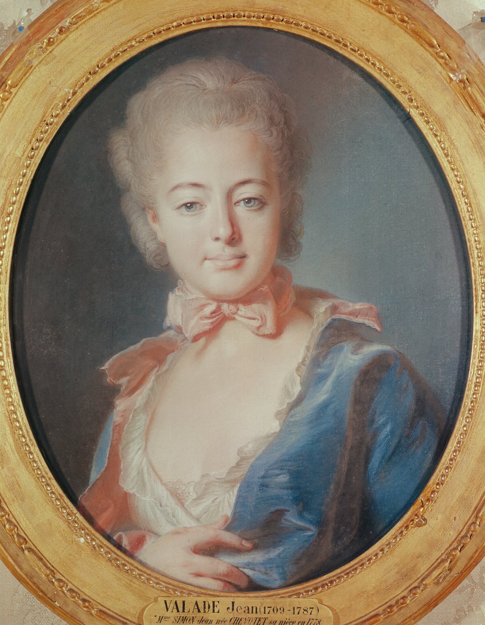Marie Simon, 1788 (pastel) by Jean Valade