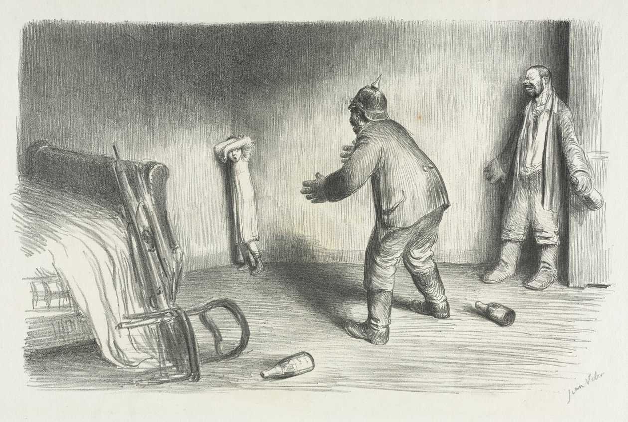 Perdü, 1914. by Jean Veber