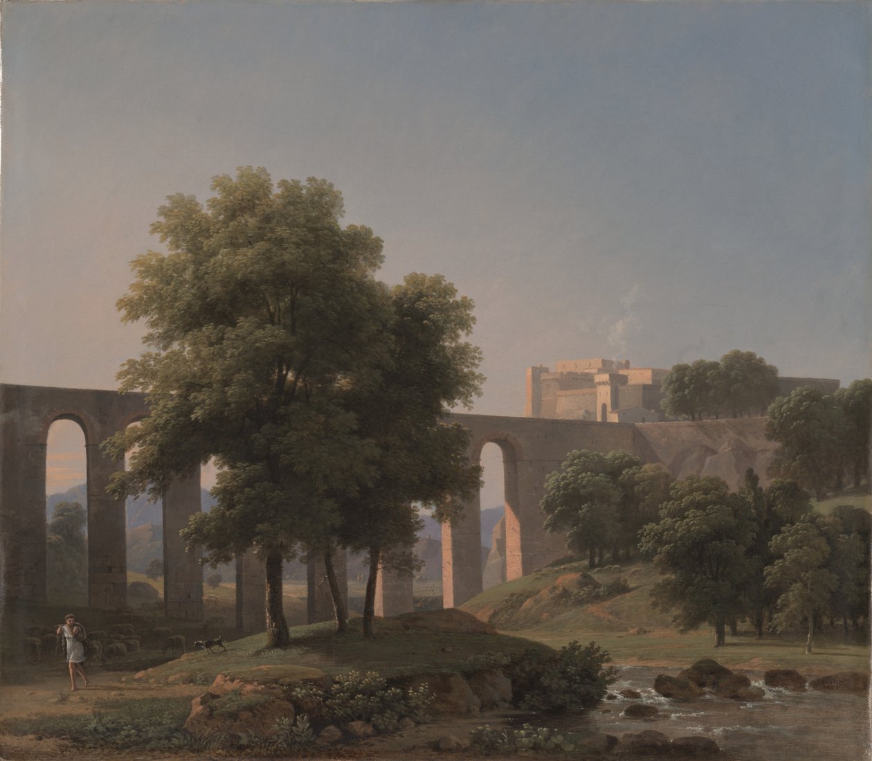 Kale Yakınında Bir Su Kemeri, 1807 by Jean Victor Bertin