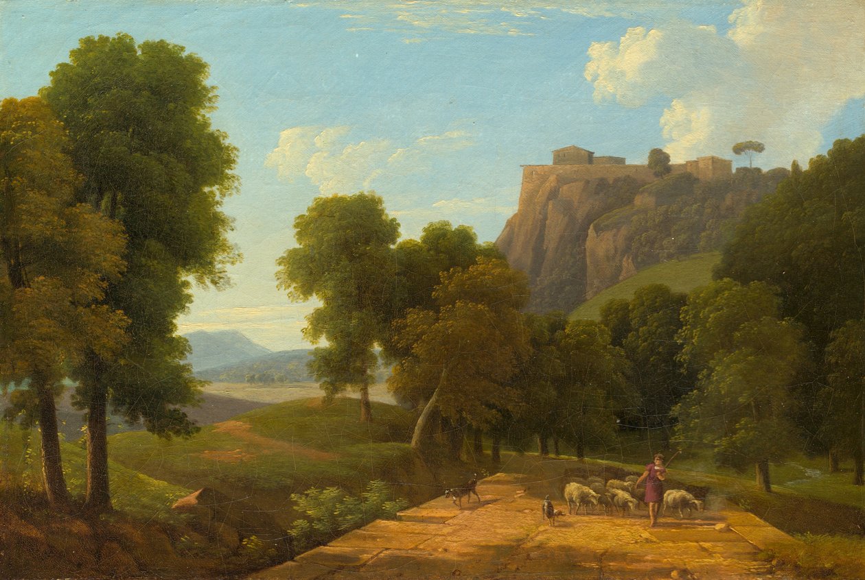 Sürüsüyle Çoban, c. 1820. by Jean Victor Bertin