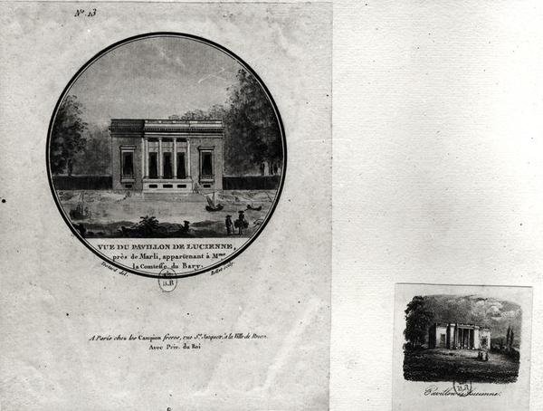 Claude-Nicolas Ledoux (1736-1806) tarafından Madame du Barry için inşa edilen Louveciennes