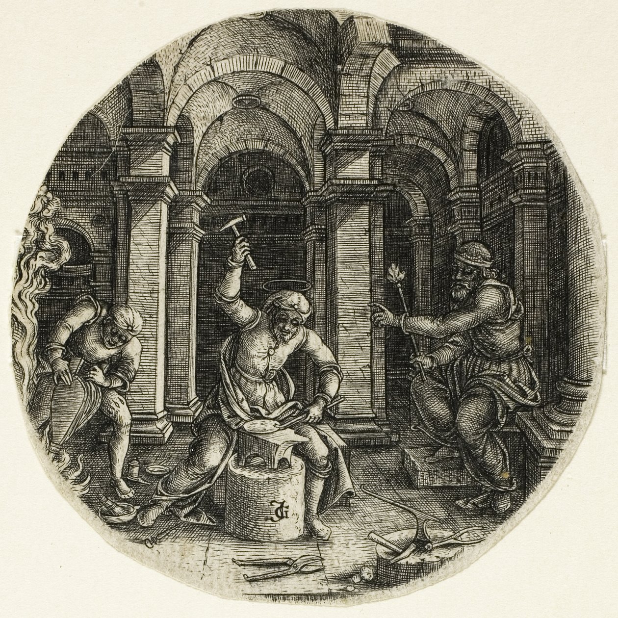 Aziz Eligius ve Kral Dagobert by Jean de Gourmont