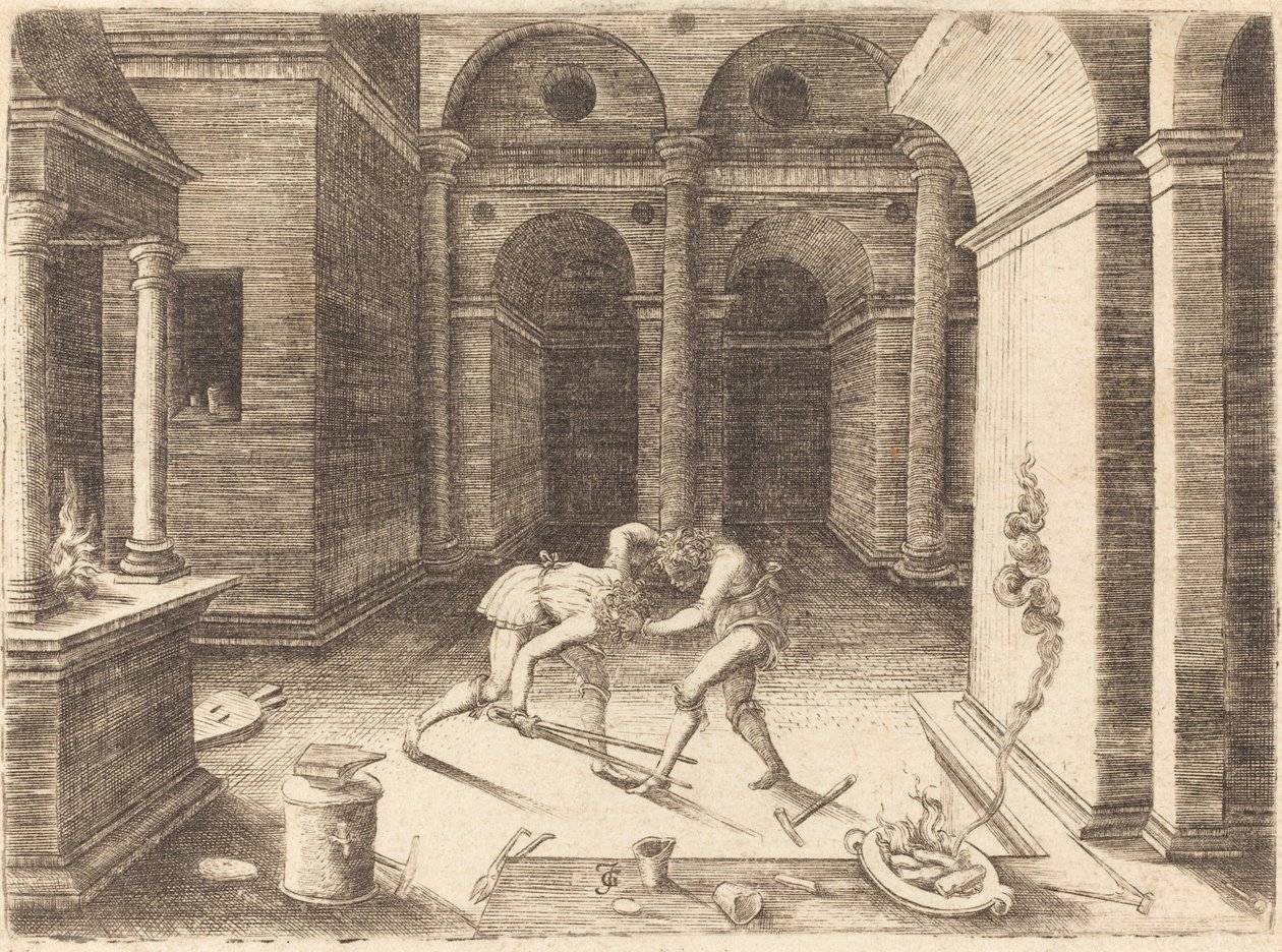 Dövüşen İki Çırak by Jean de Gourmont I
