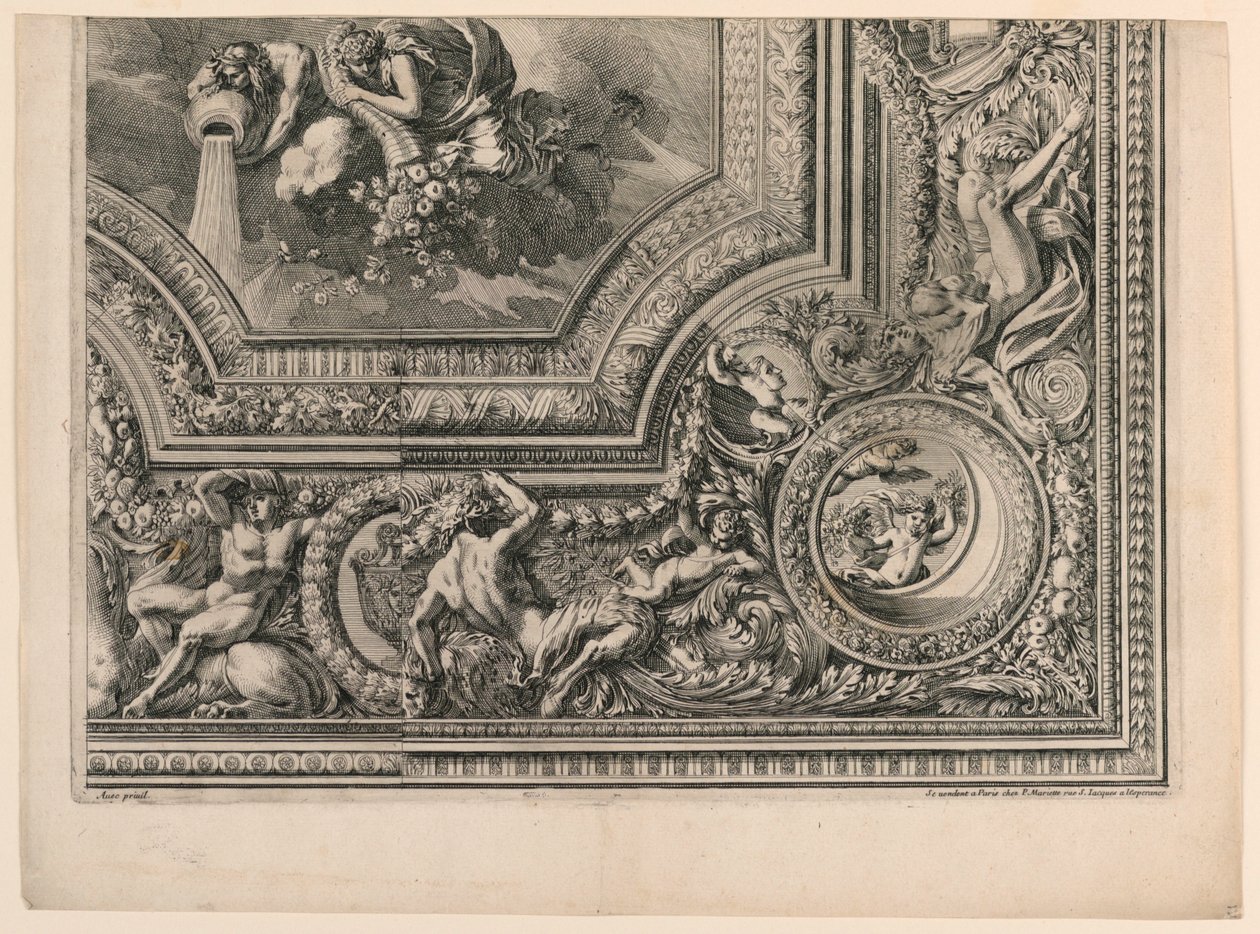 Tavan, "Grands Carts de Plafons"dan by Jean le Pautre