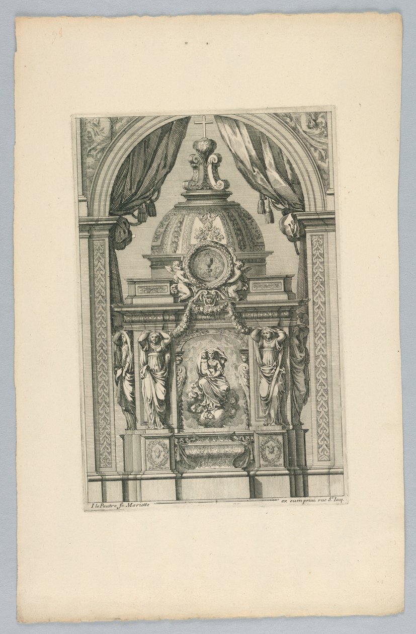 "Tabernacles" dan Tabernacle için Tasarım by Jean le Pautre