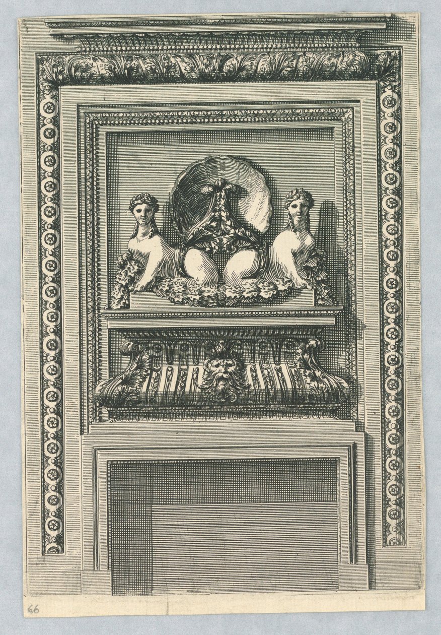 Mantlepiece için Tasarım by Jean le Pautre